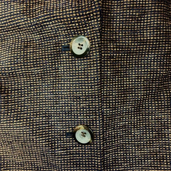 Austin Reed Women 16 Blazer Jacket Brown Textured Button Long Sleeve Size 16 - Picture 3 of 10